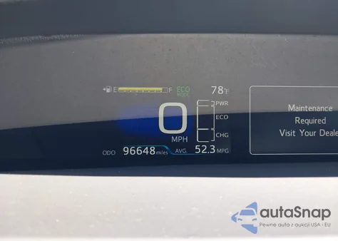 2016 Toyota Prius Two z USA, uszkodzony, nr VIN JTDKBRFUXG3019875